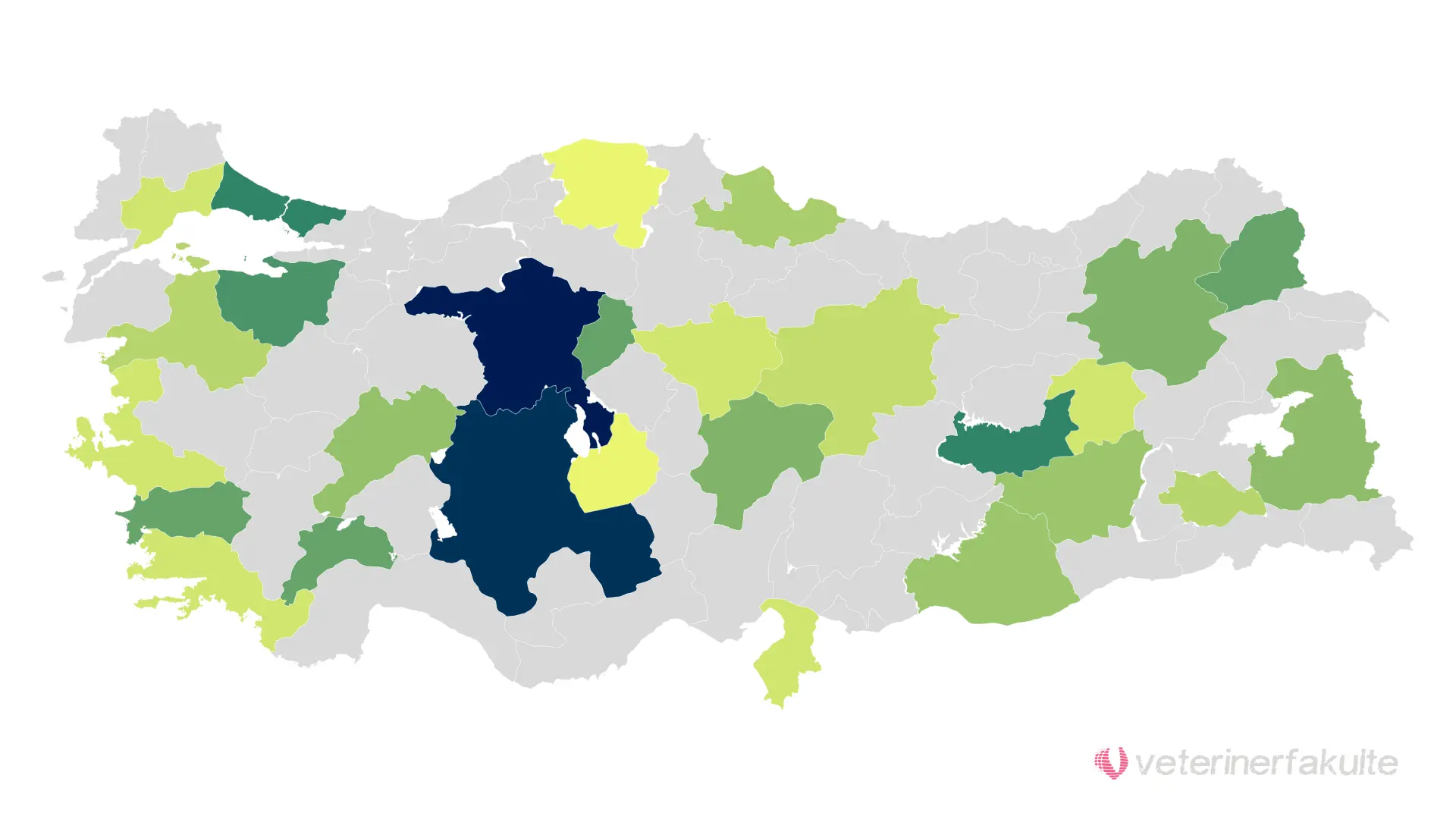 Türkiyedeki Veteriner Fakülteleri ve Kontenjan Sayıları